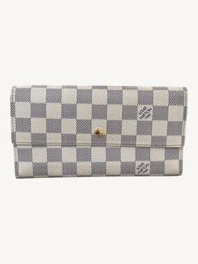 Louis Vuitton Portefeuille International Long Wallet Damier Azur France EUC